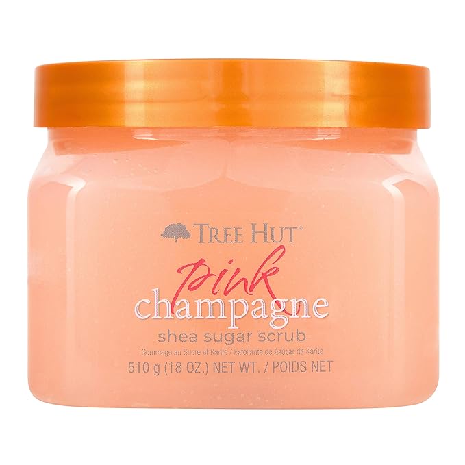 Tree Hut Pink Champagne Shea Sugar Scrub | Exfoliating Body Scrub Removes Dead by TreeHut