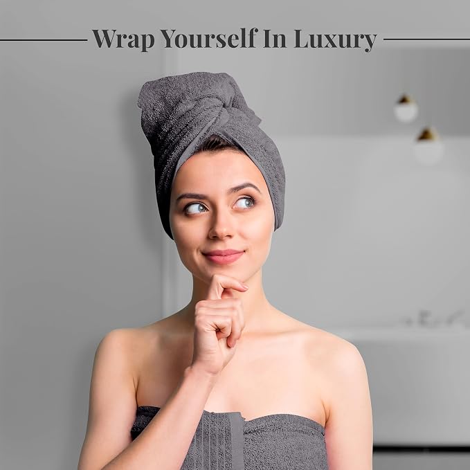 Tens Towels Pack of 8 Towels Set, 2 Extra Large Bath, 2 Hand, 4 Washcloths - Image 3