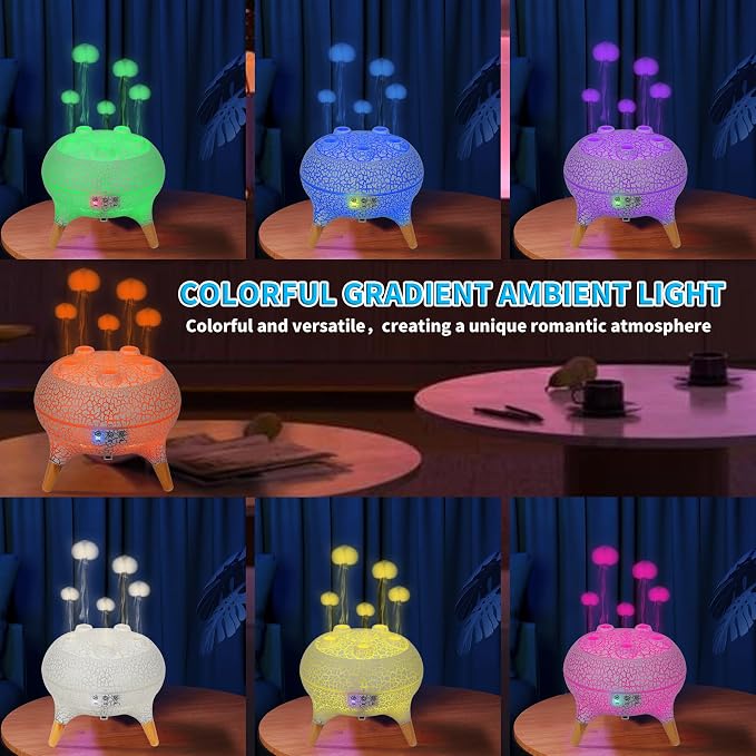 BOHOFAM Jellyfish Essential Oil Diffuser 250ML, Aroma Diffuser Hears Sound to - Image 3