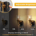 L LOHAS LED Night Lights Plug into Wall, 2 Pack 3000K Soft White LED Floral - Image 3