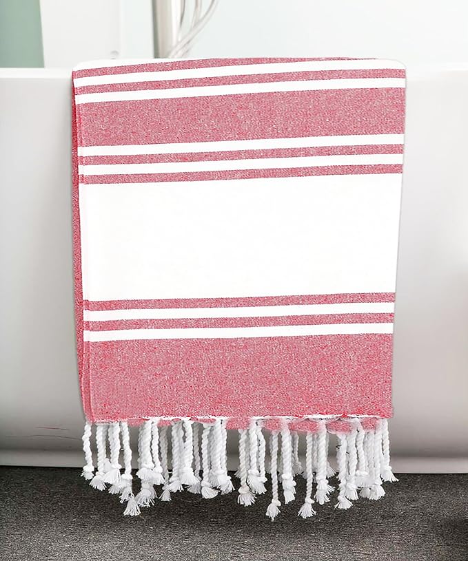 Goroly Home Cotton Turkish Peshtemal Beach Towel, Extra Large, Thin Quick Dry - Image 7