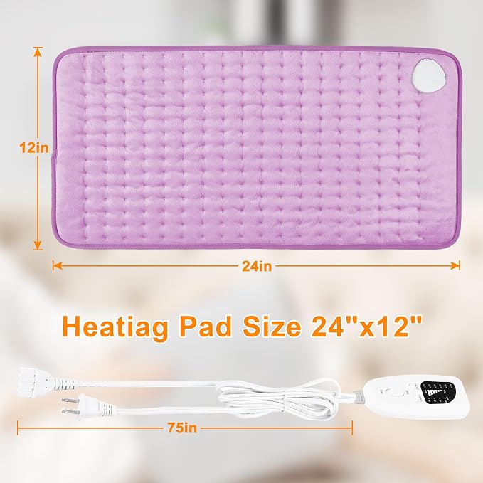 Deepsoon Heating Pad, Electric Heating Pads - Image 8