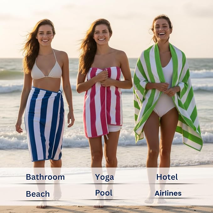 BolBom*S Beach Towels 6 Pack Large 30x60-100% Cotton Beach & Pool Towels Bulk - Image 3