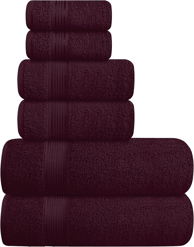 Belizzi Home Ultra Soft 6 Pack Cotton Towel Set, Contains 2 Bath Towels 28x55 by Unknown