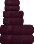 Belizzi Home Ultra Soft 6 Pack Cotton Towel Set, Contains 2 Bath Towels 28x55 by Unknown