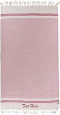 Personalized Embroidered Beach Towel | Throw Blanket, Easy Carry, Sand Free by LA%60HAMMAMFINELIVING
