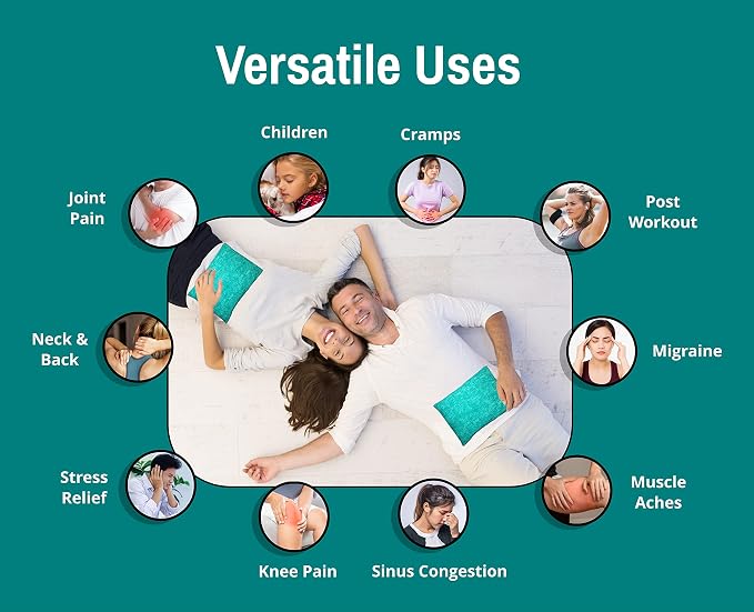 Microwavable Corn Filled Heating Pad and Cold Pack/Washable 100% Cotton Cover - Image 3