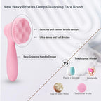 2 PC Silicone Facial Cleansing Brush Facial Scrubber Manual Exfoliating Facial - Image 3