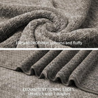 Ultra Soft Bath Towel Set, 12 Piece Family Bathroom Towels Set - Image 4