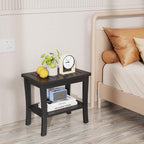 Extra Bamboo Black Shower Bench Stool Waterproof Shower Chair Spa Bath Seat - Image 7