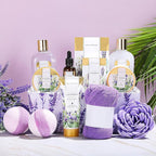 Spa Luxetique Gift Baskets for Women Lavender Spa Gifts for Women 12 Pcs - Image 2