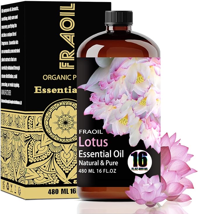 Lotus Essential Oil, Lotus Oil 16 Fl Oz 480 ML by FRAOILESSENTIALOIL
