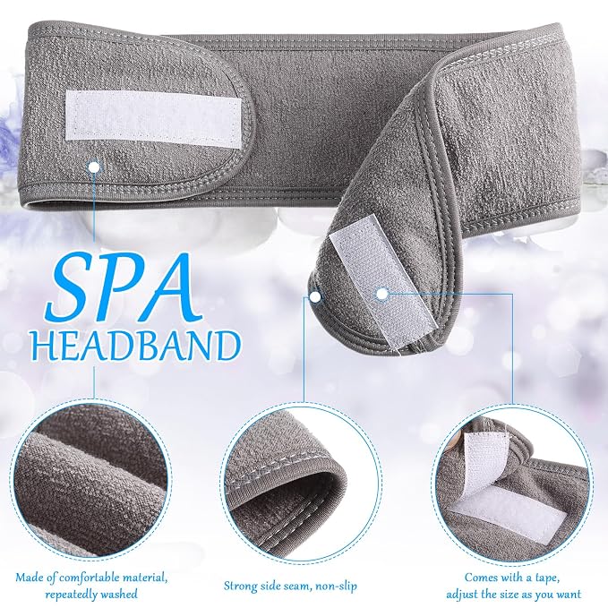 Hoteam 30 Pack Spa Headband Facial Esthetician Hair Wrap - Image 4