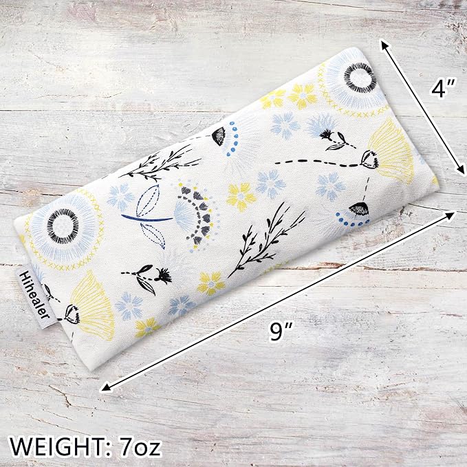 Lavender Eye Pillow for Relaxation, Sleep – Weighted Eye Mask for Headache - Image 4
