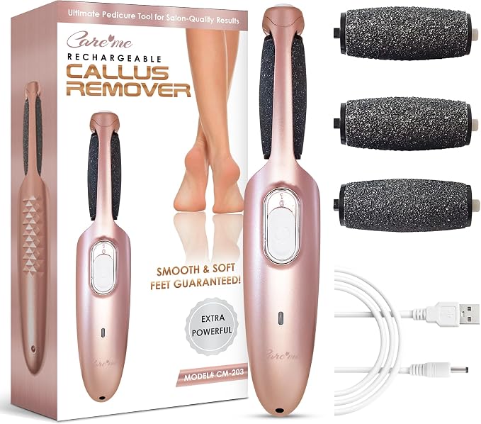 Powerful Electric Callus Remover Wand – Rechargeable Foot File, Grinder & by Careme