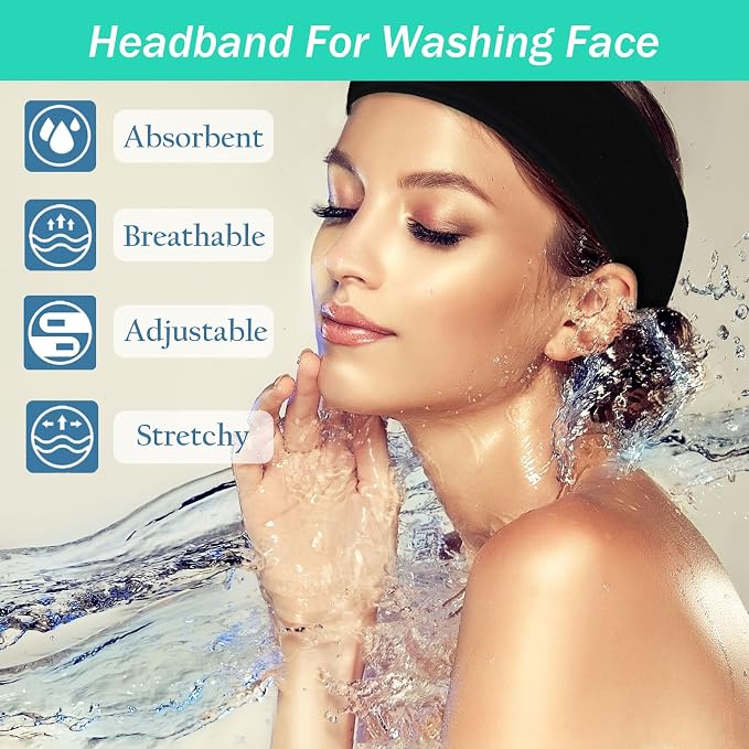 3 Pack Facial Spa Headband for Women - Image 2
