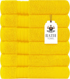HERCULEAN Large Bath Towels 24 x 50 Pack of 6 | Quick Dry and Highly Absorbent by Unknown