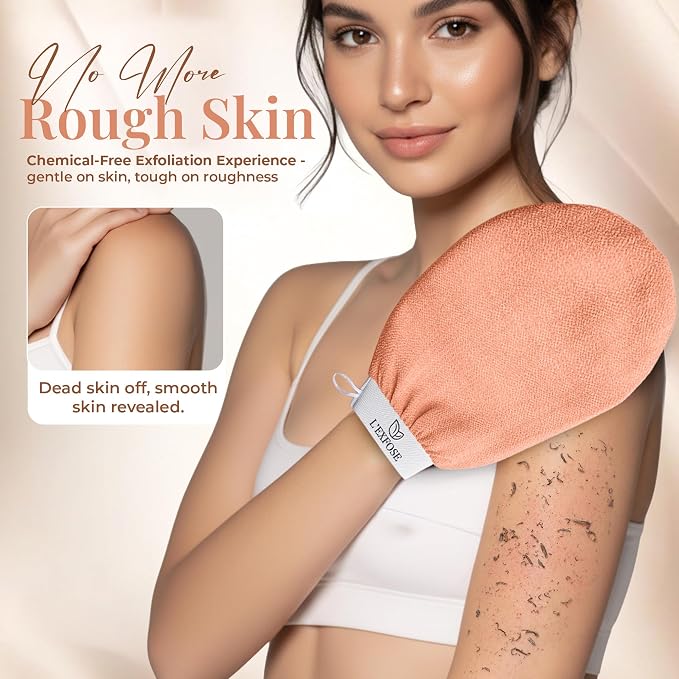 L'Exfose Kessa Hammam Deep Exfoliating Glove 2pc - Image 3