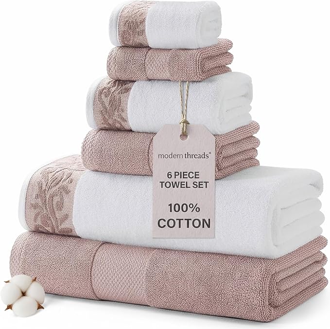Modern Threads 600 GSM 6-Piece Towel Set by ModernThreads