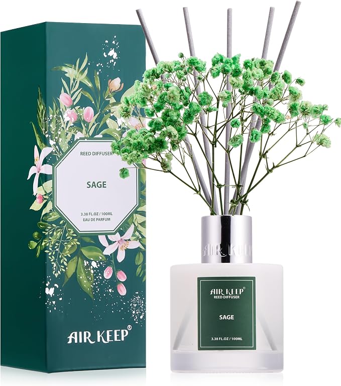 Airkeep Reed Diffuser Set, 3.38 fl oz by Airkeep
