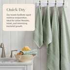 Springtree Home 100% Cotton Bath Towel Set | 6 Piece Set | Absorbent & - Image 3