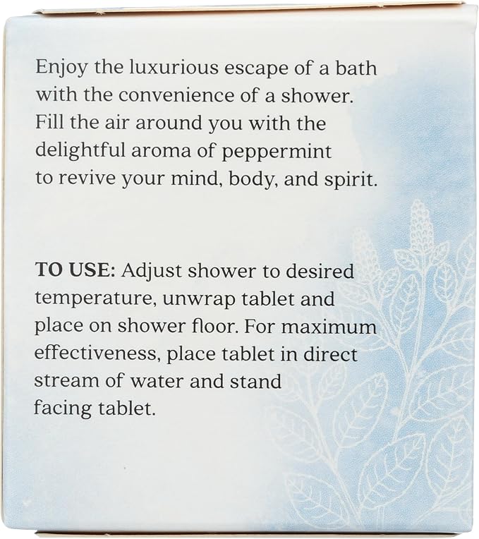 Aura Cacia Peppermint Shower Tablets - Image 2