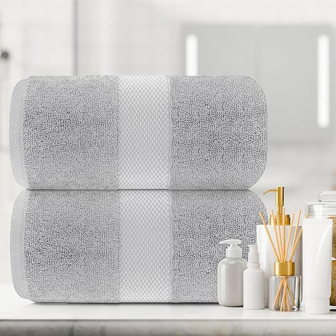 White Classic Luxury Bath Sheets Towels - Image 6