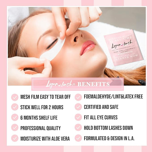 100 Pairs Eyelash Extension Under Eye Gel Pads by Lyon Lash - Image 2