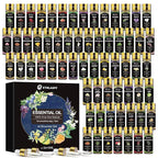Essential Oil Set 64 Pack -Aromatherapy Essential Oils Kit-Fragrance Oils by Ethlauff