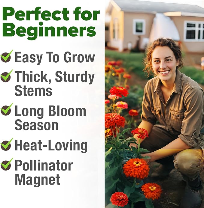 HOME GROWN Will Rogers Zinnia Seeds - Image 5