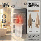 Electric Towel Warmer, Heated Towel Rack - Image 3