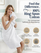 LANE LINEN 100% Cotton Bath Towel Set - Image 2
