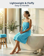 LANE LINEN Luxury Towel Set for Bathroom – 12-Pack 100% Cotton Towels, Zero - Image 2