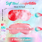 Cuffbow 6 Pack Plush Sleep Mask Set, Cute Plush Eye Masks - Image 2