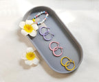 Gray Small Tray, Oval Tray for Kitchen Counter, Bathtub Bathroom Vanity Items - Image 5