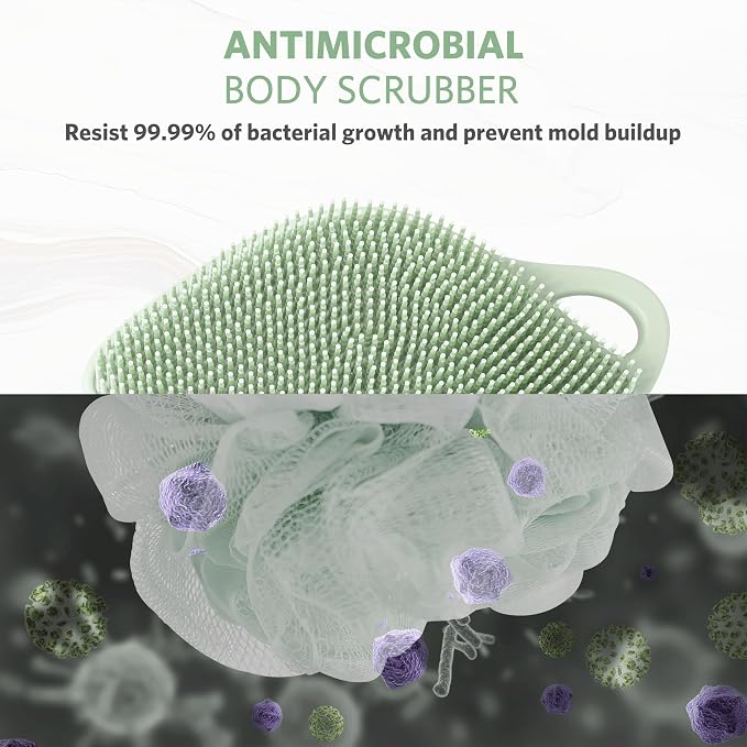 Sndyi Silicone Body Scrubber, Gentle Exfoliating Body Scrubber - Image 3