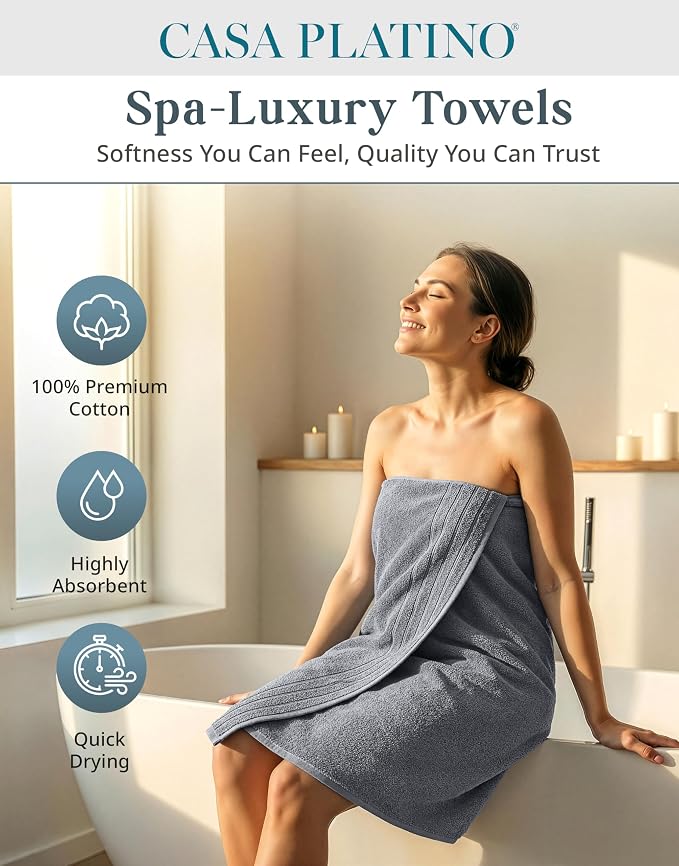 Casa Platino Premium Cotton Towels Set - Image 2