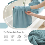 18 Piece Family Bath Towel Set Include 6 Bath Towels, 6 Hand Towels and 6 - Image 6