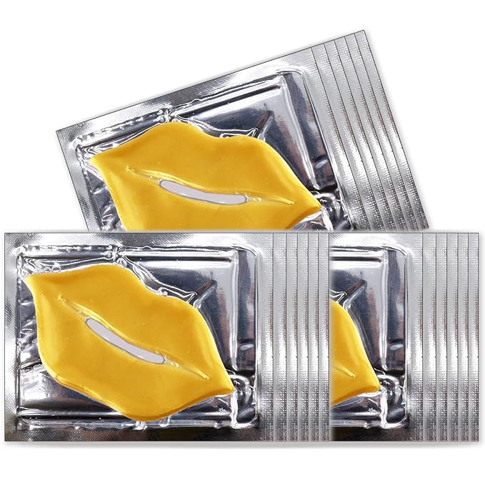 Permotary 30 PCS Collagen Lip Mask Crystal Mouth Care Gel Pads by Permotary