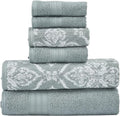 Modern Threads Amaris 6-Piece Reversible Yarn Dyed Jacquard Towel Set by ModernThreads