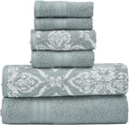Modern Threads Amaris 6-Piece Reversible Yarn Dyed Jacquard Towel Set by ModernThreads