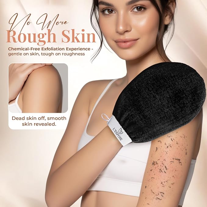 L'Exfose Kessa Hammam Deep Exfoliating Glove 4pc - Image 4