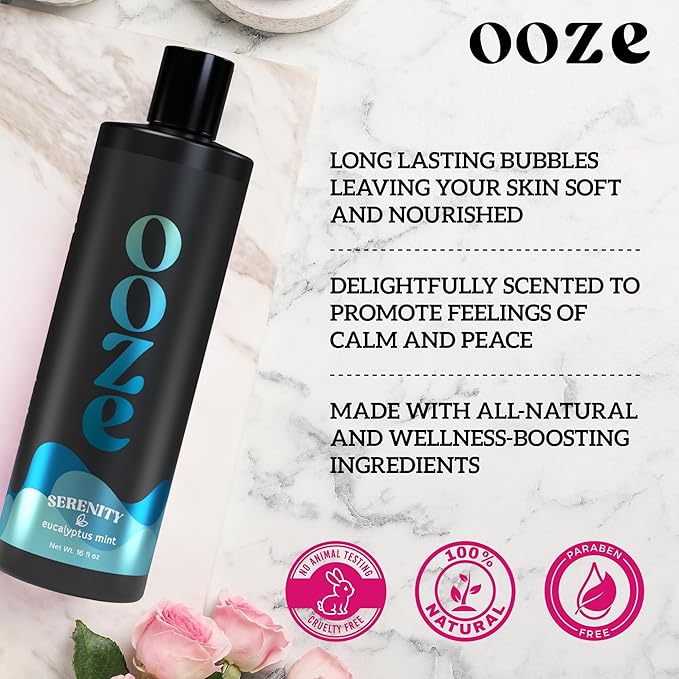 OOZE Eucalyptus Mint Bubble Bath - Image 3