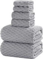 Extra Large Bath Towel Set of 6, Oversized Bath Sheet Super Soft Highly by NALIVO