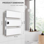 K&KALONZO Electric Towel Warmer, 18.35" W x 22.8" H Wall-Mounted Towel Heater - Image 7