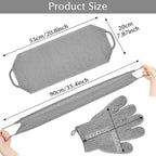 Anezus Exfoliating Back Scrubber Bath Gloves Set, Exfoliating Shower Towel - Image 7