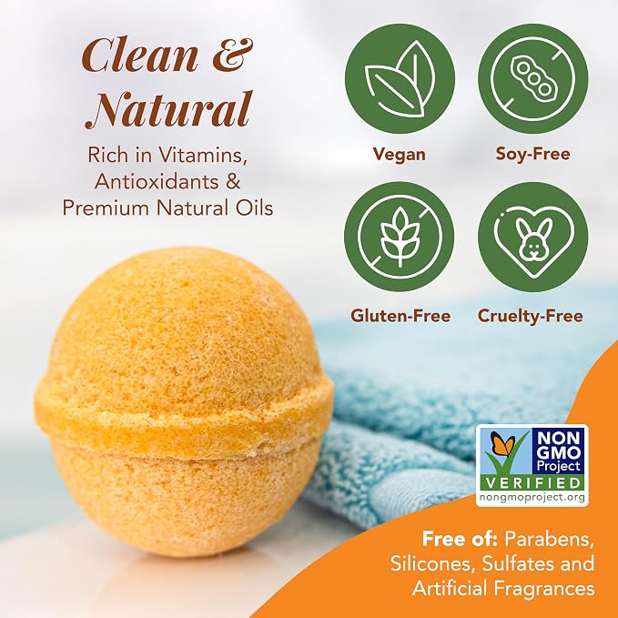 Saavy Naturals Bath Bombs – Relaxing Foaming Fizz Bubbles, Organic Bath Bombs - Image 5
