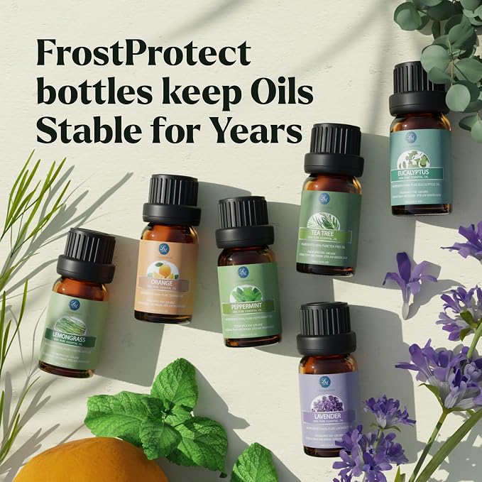 Lagunamoon Essential Oils Set, 10 Piece Aromatherapy Oil in Portable Bag - Image 3
