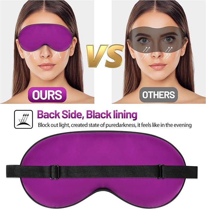 Sleep Mask, Silk Eye Mask for Sleeping - Image 4