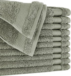 BIOWEAVES 100% Organic Cotton 700 GSM Plush Premium Washcloths 13" x 13" GOTS by BIOWEAVES